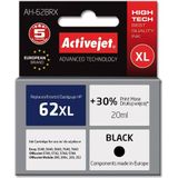 Activejet AH-62BRX inkt (vervanging HP 62XL C2P05AE, Premium, 20 ml, zwart)