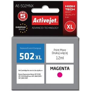 Activejet AE-502MNX inkt (vervanging van Epson 502XL W34010, Supreme, 12 ml, rood)