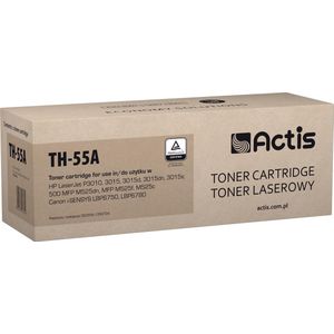 Factis - Toner - TH-55A - Zwart - Compatibel met HP en Canon