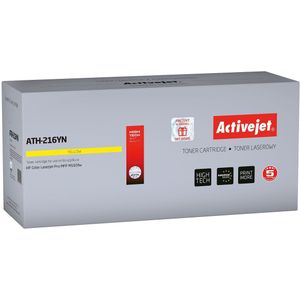 Activejet ATH-216YN toner voor HP printer, Vervanging HP 216A W2412A; Supreme; 850 pagina's; Geel, met chip