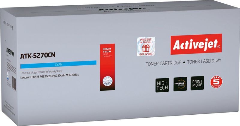 Activejet - ATK-5270YN - Toner - Geel - 6000 pagina's bij 5% dekking