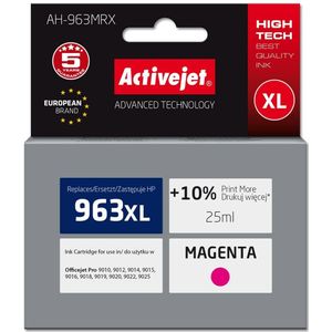 Activejet AH-963MRX inkt voor HP printers, Vervanging HP 963XL 3JA28AE, Premium, 1760 pagina's, paars