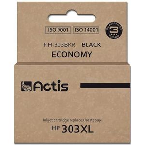 ACTIS KH-303BKR inkt voor HP printer, vervanging HP 303XL T6N04AE, Premium, 20ml, 600 pagina's, zwart