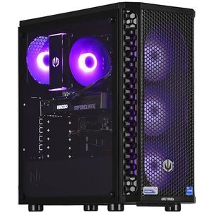 Actina - Gaming PC - Zwart - Intel Core i5-12400F - 32 GB RAM - 1 TB SSD - Radeon RX 7700 XT