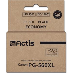 Actis - KC-560 Inkt - Zwart - 22 ml - Vervanging voor Canon PG-560XL
