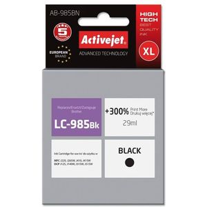 Activejet AB-985BN inkt (vervangt Brother LC985BK, Supreme, 29 ml, zwart)