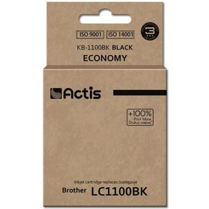 ACTIS KB-1100Bk Inkt (vervangt Brother LC1100BK/980BK, Standaard, 28 ml, zwart)