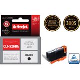 Activejet inkt ACC-526BN (Canon CLI-526Bk vervanging; Supreme; 10 ml; zwart)