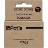 Factis, Inkt, KH-703BKR zwarte inktcartridge voor HP printer 703 CD887AE - Compatibel - Inktpakket (BK)
