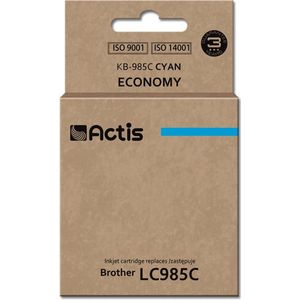 Actis - KB-985C - Inktcartridge - Blauw - Vervangt Brother LC985C - 19,5 ml