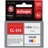 Activejet AC-513R inkt (Canon CL-513 vervanging; Premium; 15 ml; kleur)