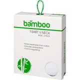 Apollo Bamboo T-shirts heren Basic Wit - 4 Witte Bamboe t-shirts met V-neck