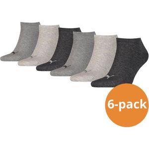 Puma - Sneakersokken - Antraciet Melange - 6-pack