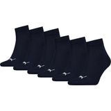Puma - Quarter Sokken - Navy - 6-pack
