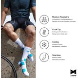 Xtreme Sockswear Fietssokken Crew - 9 Paar Zwarte Fiets Sokken - Hoog Model