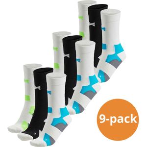 Xtreme Fietssokken Crew 9-pack Multi White