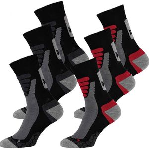 Xtreme - Wandelsokken - Multi Black - 6-pack