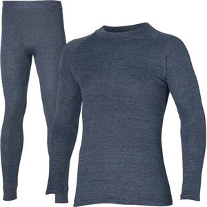 Heatkeeper Thermoset Heren Comfort - Thermoshirt + Thermo Legging - Antraciet Melange-M