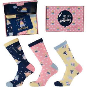 Apollo Sokken Giftbox Verjaardag Dames Cakes & Gifts met gratis wenskaart