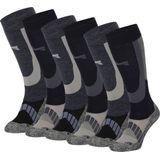 Xtreme - Skisokken - Kniehoogte - 6 Paar - Unisex - Multi Blue