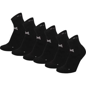 Xtreme Yoga Sokken Zwart - 6 paar - Pilates sokken - Antislip - Anatomisch voetbed - Maat 35/38
