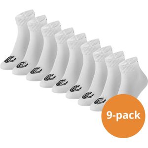 Vinnie-G - Quarter Sokken - Wit - 9 Paar Enkelsokken - Unisex