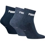 Puma - Quartersokken Cushioned New Generation - Blue - 9 Paar