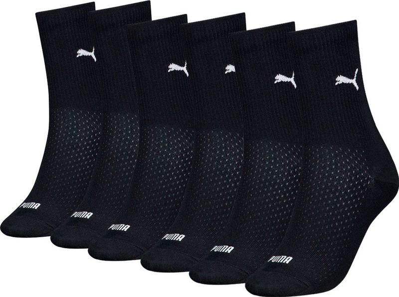 Puma - Dames Sokken - Zwart - 6 Paar