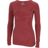 Xtreme Thermoset Dames - Merino Wol - Thermoshirt + Thermolegging - Red Melange