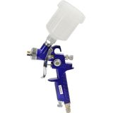 GEKO - HVLP Verfspuit - 0,8 mm Nozzle - 125 ml Reservoir - Aluminium Behuizing