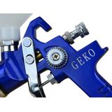 GEKO HVLP Verfspuit - 1,4 mm Nozzle - 600 ml Tank - Aluminium Behuizing
