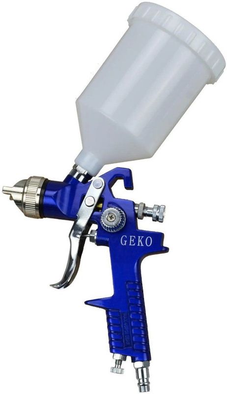GEKO HVLP Verfspuit - 1,4 mm Nozzle - 600 ml Tank - Aluminium Behuizing