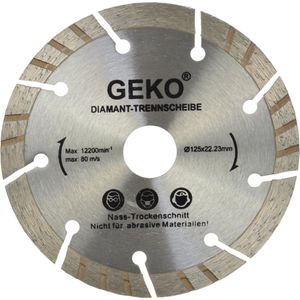 Diamantschijf - 125mm x 22.23mm - Slijpschijf - GEKO