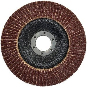 GEKO Aluminium oxide lamellenschijf - 125 mm - korrel 80 - voor staal en houtbewerking - 10 stuks
