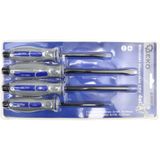GEKO - Slotted Screwdrivers Set - 4 Stuks - Chromium-Vanadium Staal