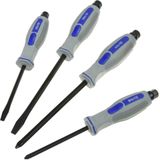 GEKO - Slotted Screwdrivers Set - 4 Stuks - Chromium-Vanadium Staal