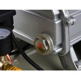 GEKO - Oliegesmeerde Luchtcompressor - 24L - 8 bar - Staal - Horizontaal Ontwerp