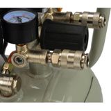 GEKO - Oliegesmeerde Luchtcompressor - 24L - 8 bar - Staal - Horizontaal Ontwerp