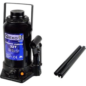 GEKO - Bottle Jack - Hydraulische Fleskrik - 32 Ton - Compact - Veiligheidsoverloopventiel