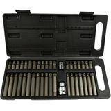 GEKO - 41-delige Bitset - Chroom Vanadium - Hex Spline & Star Bits