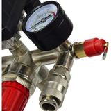 GEKO Drukregelaar - Max. 12 Bar - 2 Manometers - 230V - Europese Snelkoppelingen