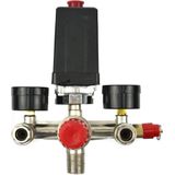 GEKO Drukregelaar - Max. 12 Bar - 2 Manometers - 230V - Europese Snelkoppelingen