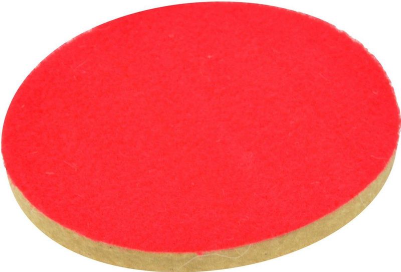 Vilt polijstpad met klittenband - 125x8 mm - Polijstvilt - Polijstschijf - GEKO