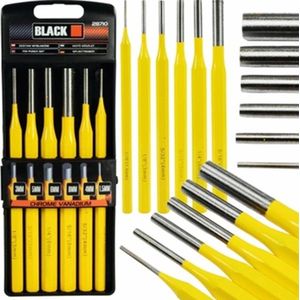 GEKO - 12-delige Beitel- en Priemset - Chroom-vanadiumstaal