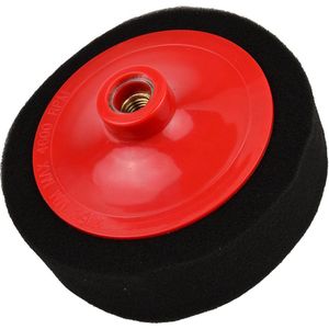 GEKO Polijstschijf - Zachte Spons - M14 Draad - 150 mm - Zwart