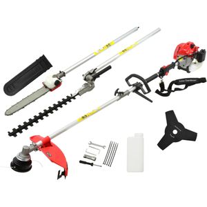 GEKO Multifunctionele bosmaaier 4-in-1 - Compleet pakket - Krachtige motor - Diverse opzetstukken