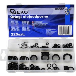 O-ringen set 225-delige doos - Rubberen ringetjes set - Afsluitringetjes set