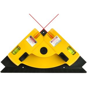GEKO 90° laserwaterpas - nauwkeurige uitlijning - dubbele waterpasbel - eenvoudig in gebruik