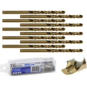 GEKO Metaalboor - HSS M35 Staal - 5% Kobalt - 5 mm - 10 stuks