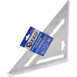 Winkelhaak - Blokhaak - Speed Square - Metrisch - 5-in-1 - Meetdriehoek - Aluminium -